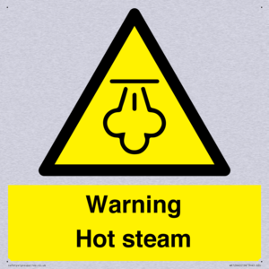 Warning Hot steam